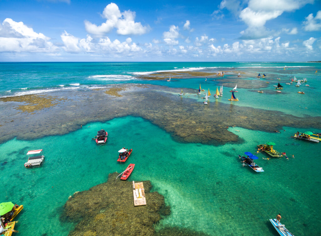 Aerial View of Porto de Galinhas, Pernambuco, Brazil